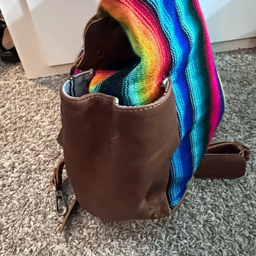 Nena and Co. CDB Tote convertible backpack Guatemala OG Revival leather